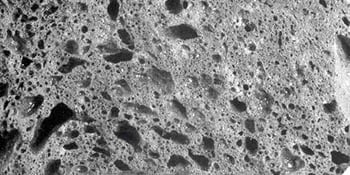 expanded shale texture closeup