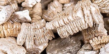 expanded vermiculite texture closeup